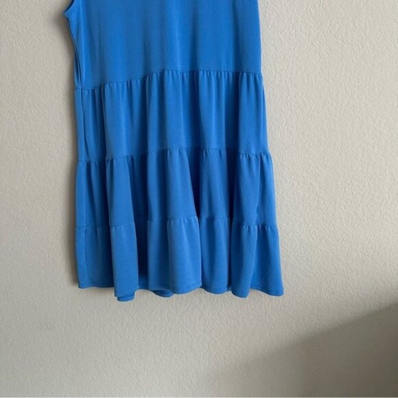 Green Envelope Blue Sleeveless Tiered Dress Size XL - Picture 5 of 12